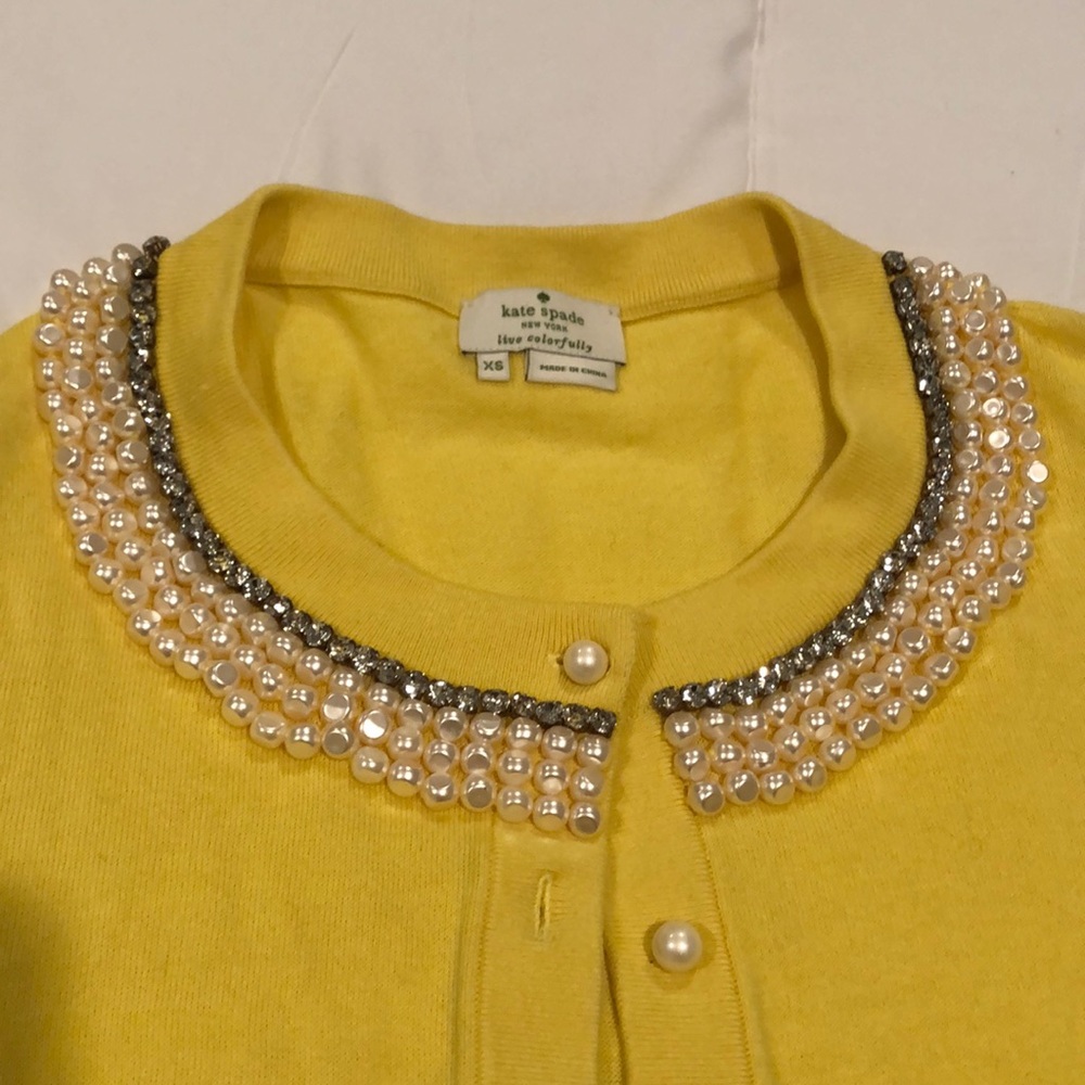 Kate Spade Pearl Beaded Cardigan